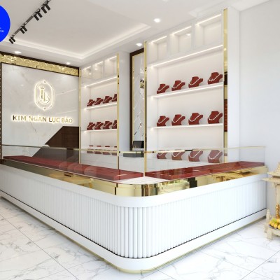 Thiết kế tiệm vàng Kim Ngân Lục Bảo của chị Dịu ở Hải Phòng